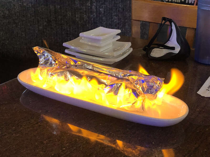 Tin Foil Baked Sushi