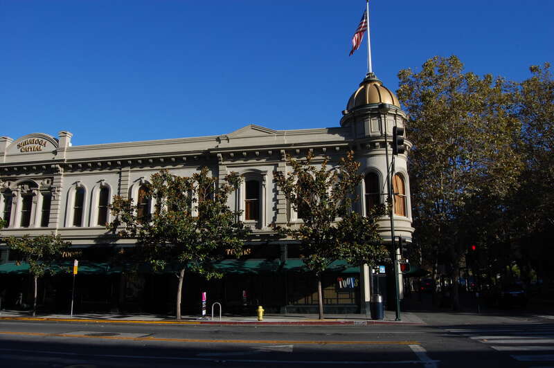 New Century block. Renaissance Revival style. Built circa 1886. 52-78 East Santa Clara Street. San Jose, California, USA