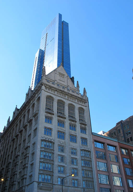 University Club of Chicago with The Legacy at Millennium Park behind it, photographed in September 2014