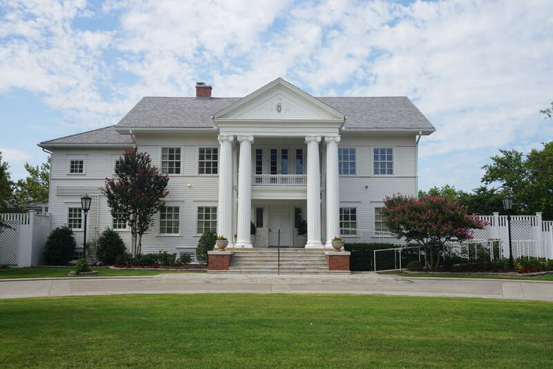 The President's House on the campus of the University of Oklahoma in Norman, Oklahoma (United States).