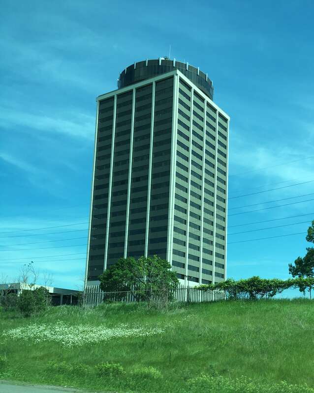 The Wells Fargo Plaza in Bloomington, Minnesota as seen from 494
