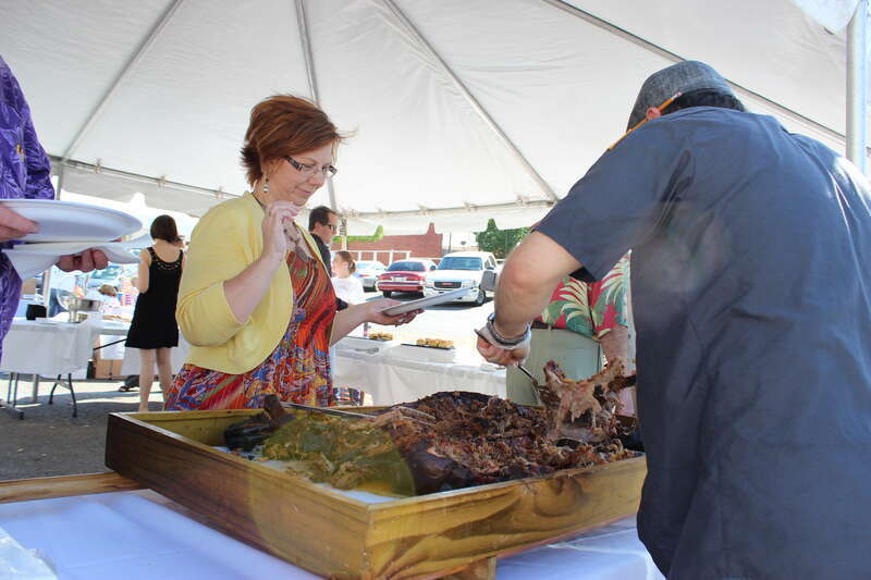 Wine Country Bistro and Bottle Shop on Line Avenue held its fourth annual &quot;Wine and Swine&quot; shindig on Sunday, April 22. As the event's name would suggest, the main attractions are wine - lots of varieties are available to sample - and pork cooked
