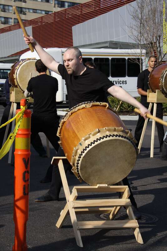 Taiko demonstration by the Mandingo Ambassadors