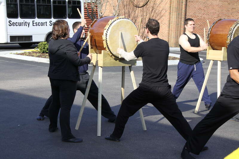 Taiko demonstration by the Mandingo Ambassadors