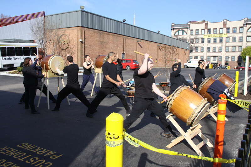 Taiko demonstration by the Mandingo Ambassadors