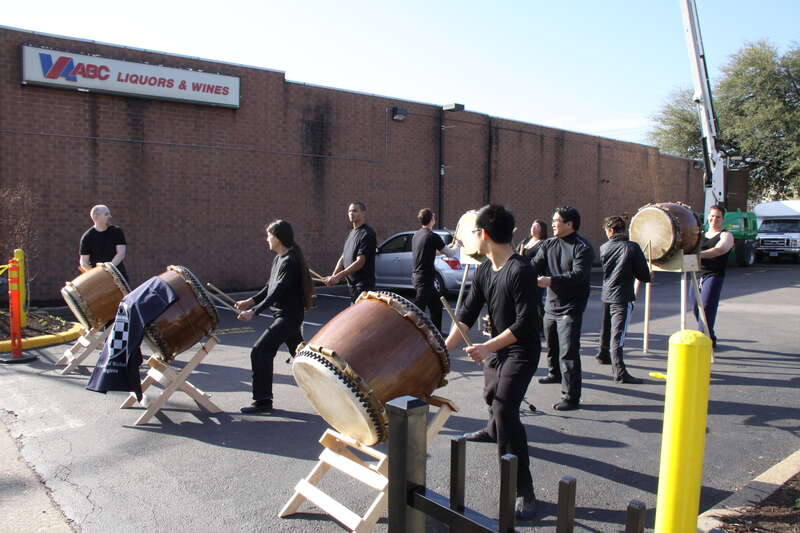 Taiko demonstration by the Mandingo Ambassadors