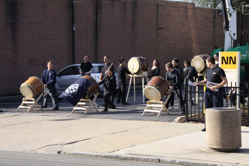Taiko demonstration by the Mandingo Ambassadors