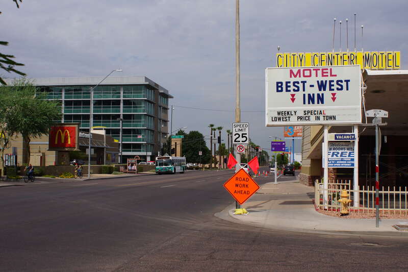 2013, 6th Avenue and Van Buren, View W