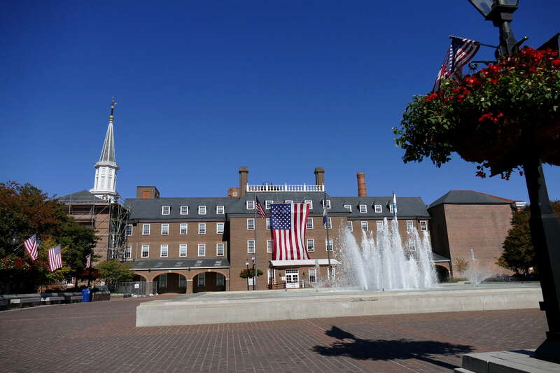 Market Square and City Hall - Alexandria, Virginia, USA, 27.10.2017