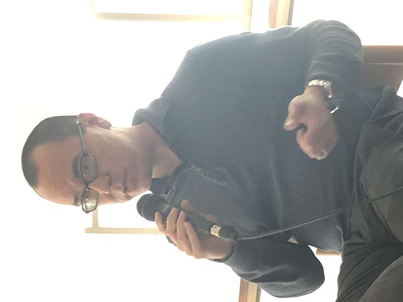 Author Alec Nevala-Lee talks about his new book, “Astounding: John W. Campbell, Isaac Asimov, Robert A. Heinlein, L. Ron Hubbard, and the Golden Age of Science Fiction,” at the Oak Park Public Library in Oak Park, Illinois.