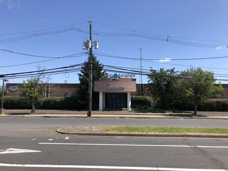 The front of the former headquarters of the Trentonian (now occupied by Summit Gypsum Supply) along Southard Street in Trenton, Mercer County, New Jersey