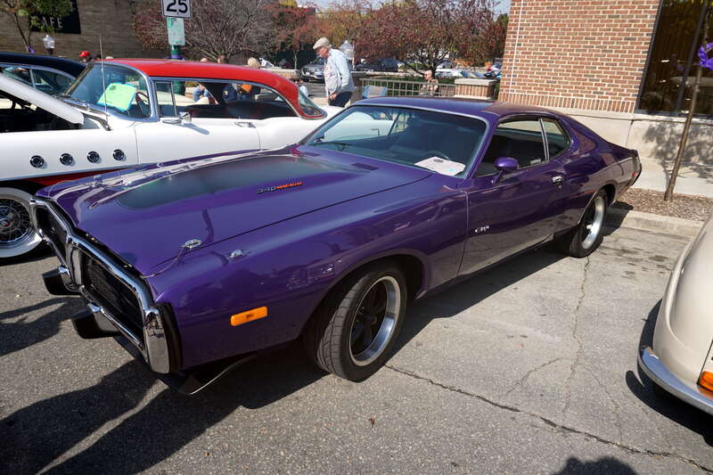 A 1973 Dodge Charger on display at the 2024 Downtown West Allis Classic Car Show in West Allis, Wisconsin (United States).