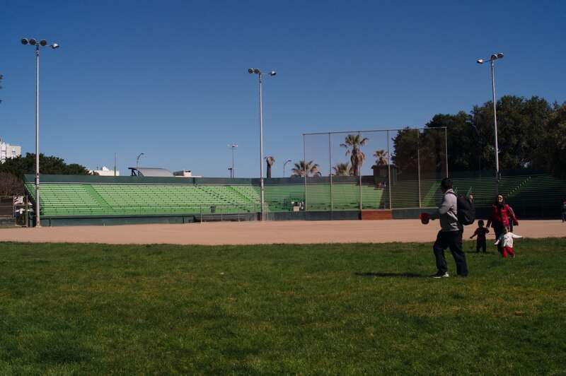 The bleachers at Fitzgerald Field

Grandstand for Fitzgerald Field, Central Park, San Mateo, California
