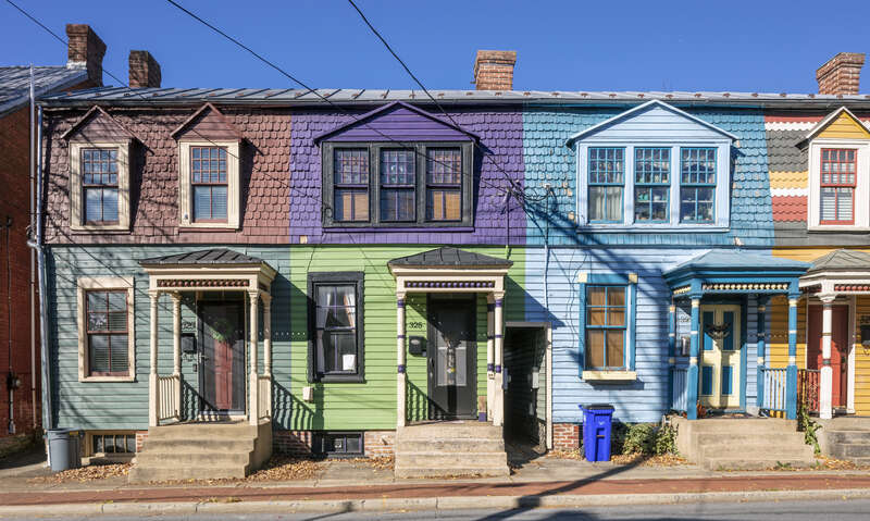 Houses at 323, 325 and 327 North Bentz Street, Frederick, Maryland, USA