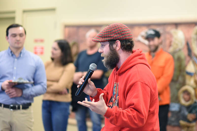 On Saturday, March 9, 2024, many Anchorage legislators participated in a Town Hall event at UAA's Cuddy Hall. Participants voiced concerns about topics ranging from education funding to energy and artificial intelligence.
Photo credit: &quot;Photo used