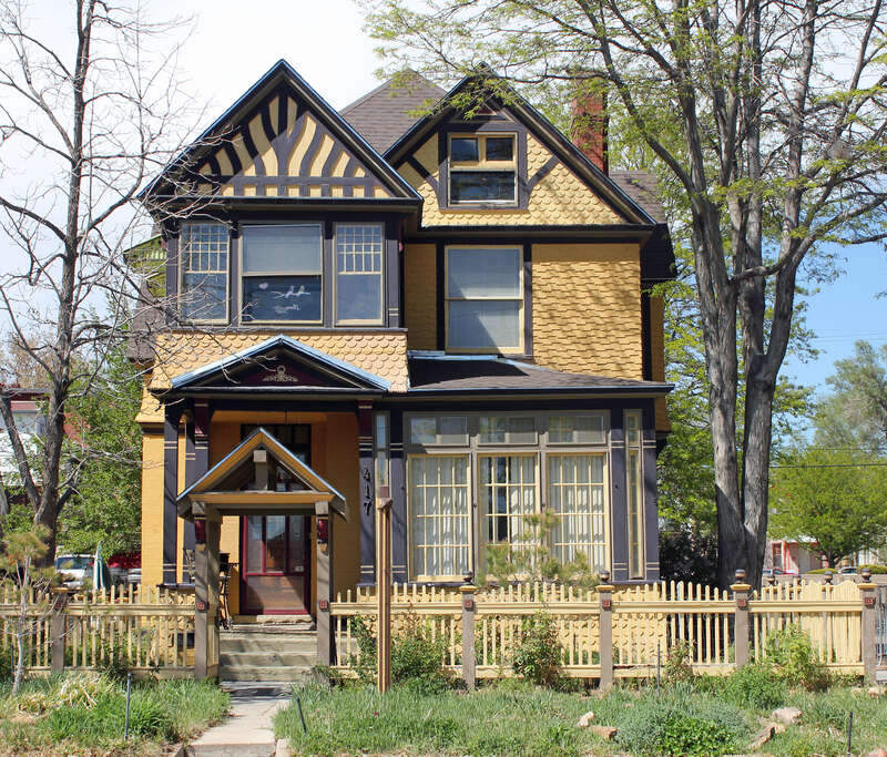 The Asbury White House, located at 417 West 11th Street in Pueblo, Colorado. The property is listed on the National Register of Historic Places.