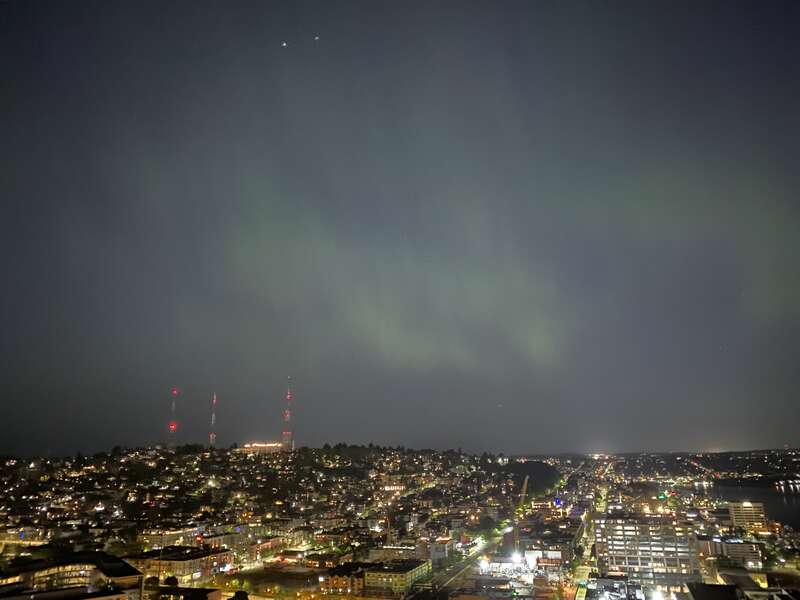 Auroras over Seattle