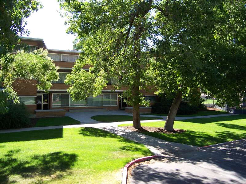 Photograph of Heritage Halls (21) Richards (Emily S.) Hall at Brigham Young University.