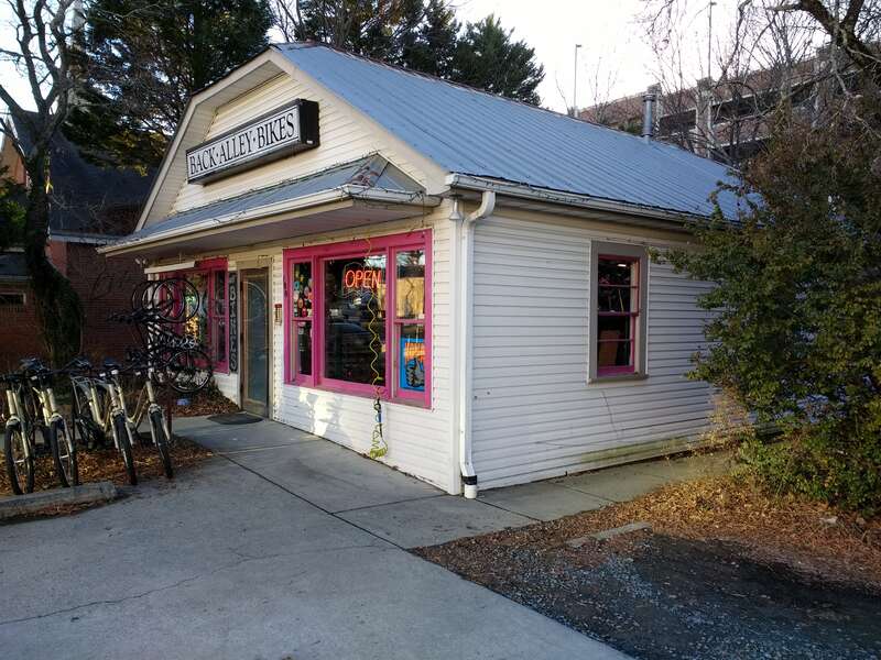 Back Alley Bikes in Carrboro, North Carolina.