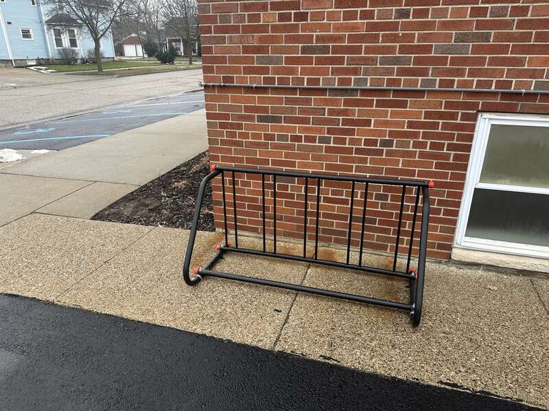 Bike parking outside of BLVD Church in Holland Michigan