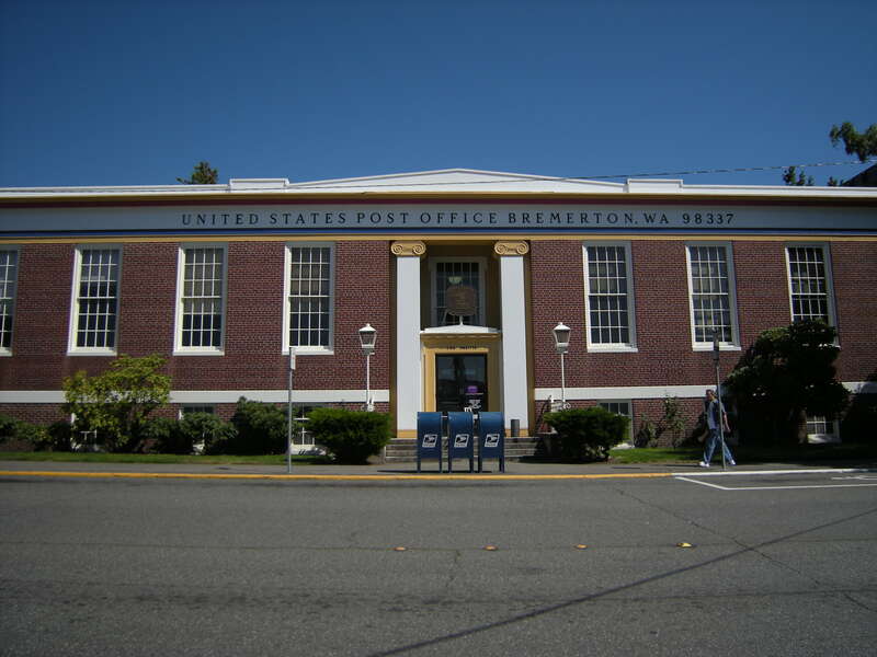 Downtown post office, 602 Pacific Avenue, Bremerton, Washington.