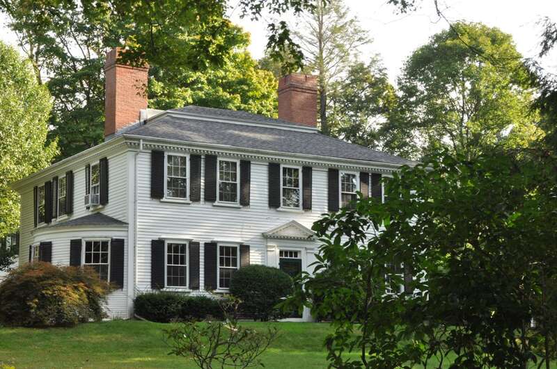 The historic Ebenezer Heath House in Brookline, Massachusetts.