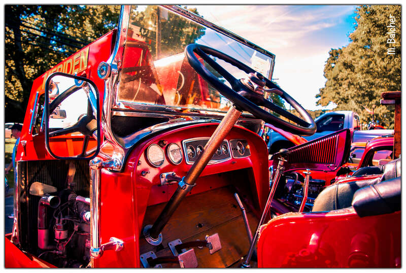 An Old South Meriden Fire Truck at the First Annual South Meriden Car Show.
