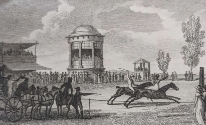 Alicia Thornton Celebrated RaceBetween Mrs. Thornton and Mr. Flint at the York August Meeting, 1804. Published October 1804 by J. Wheble, Warwick Square. The Sporting Magazine for September 1804, National Sporting Library &amp;amp; Museum.