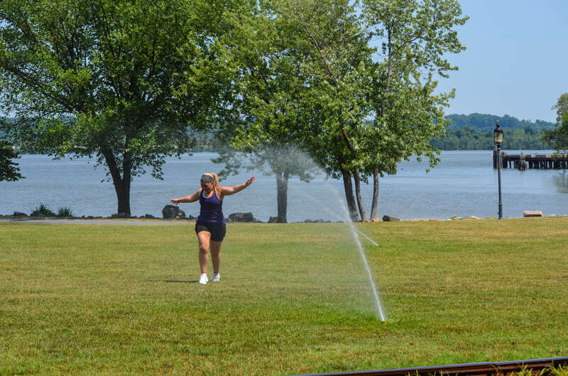 It was over 100 degrees