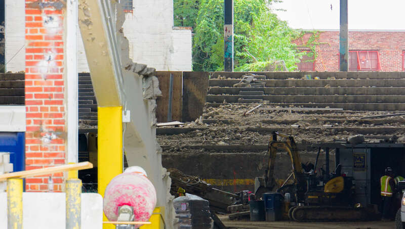 The Uline Arena, site of the first Beatles Concert in the United States, is being transformed to be the largest REI Store on the East Coast.