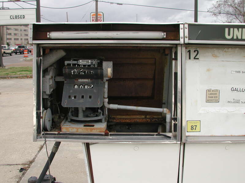 Vacant gas station, Jefferson Highway, Old Jefferson, Jefferson Parish Louisiana.