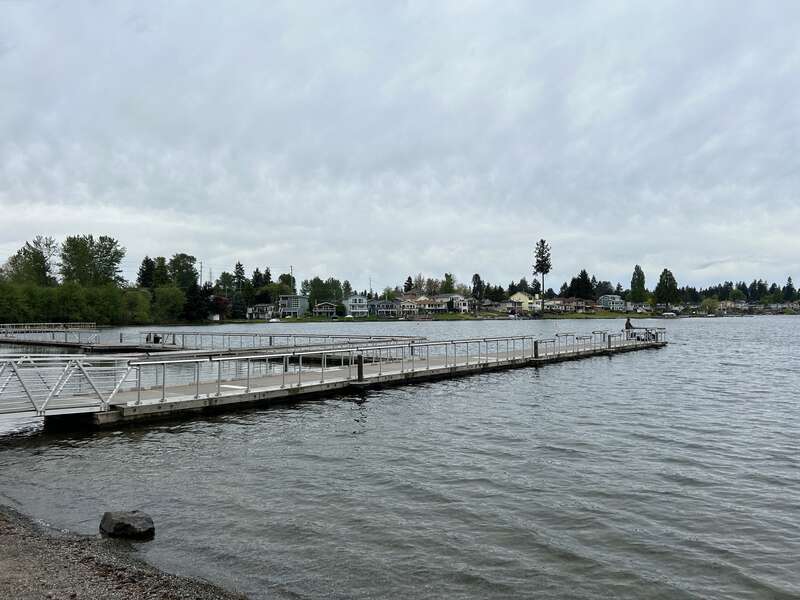 Dock at Lake Meridian in Kent, Washington