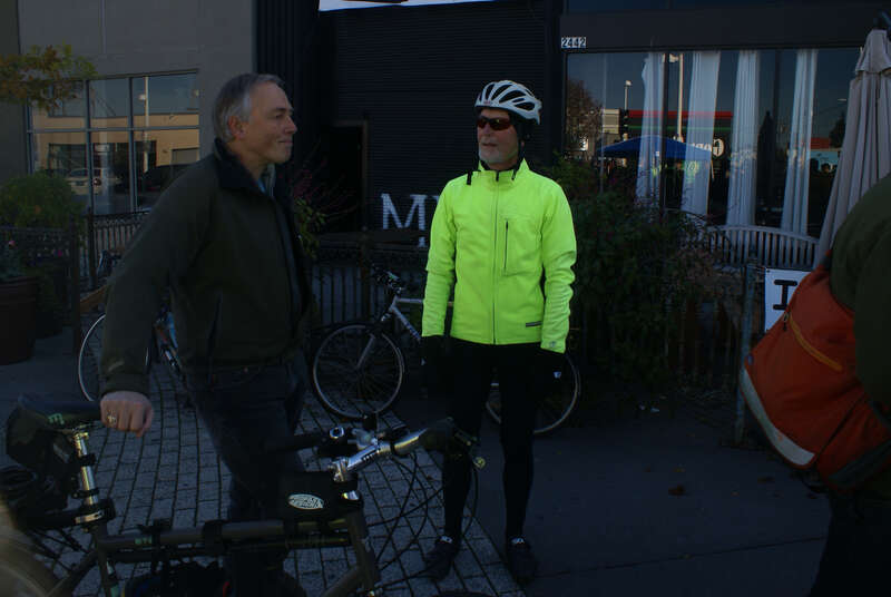 EBBC communications volunteer Alden Mudge enjoys the press conference