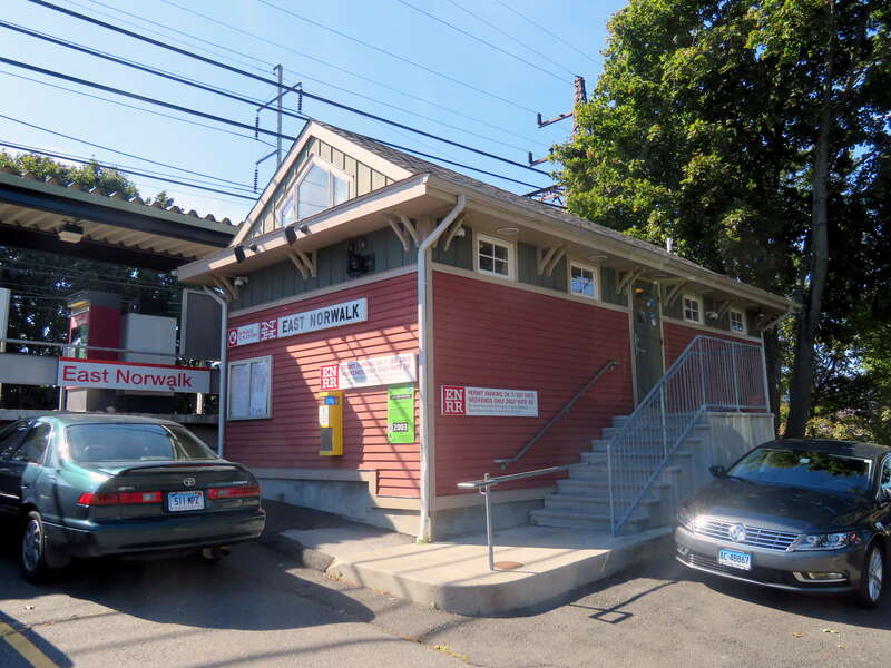 East Norwalk station in September 2018