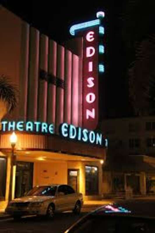 Taken Outside the Historic Edison Theater in Downtown Fort Myers, FL.