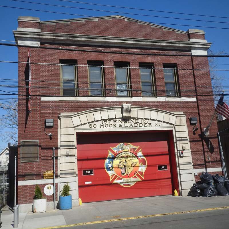 Looking north on a sunny midday