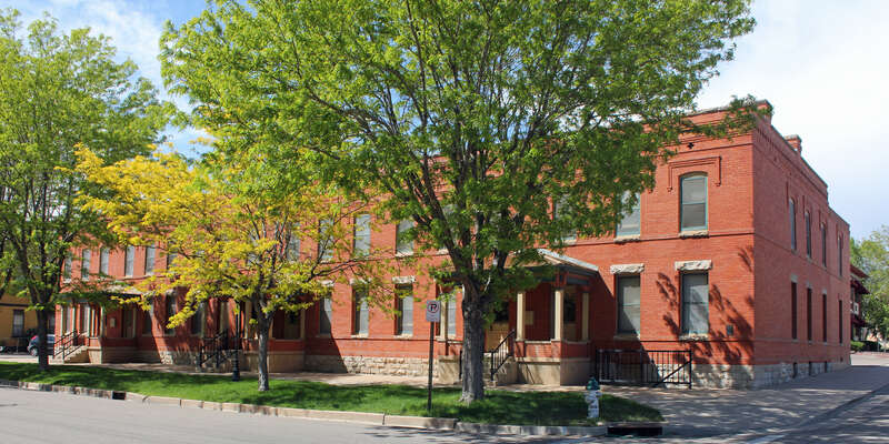 Fitch Terrace, located at 401-411 West 11th Street in Pueblo, Colorado. The property is listed on the National Register of Historic Places.