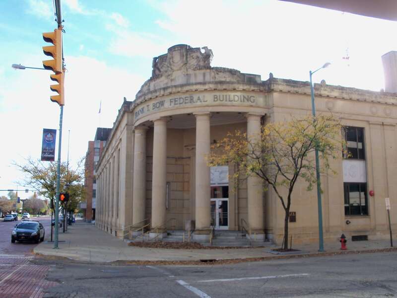 Canton, Ohio building on S. Cleveland ave, west side of street, between 2nd and 3rd streets, (201 S. Cleveland). No longer used as federal building.