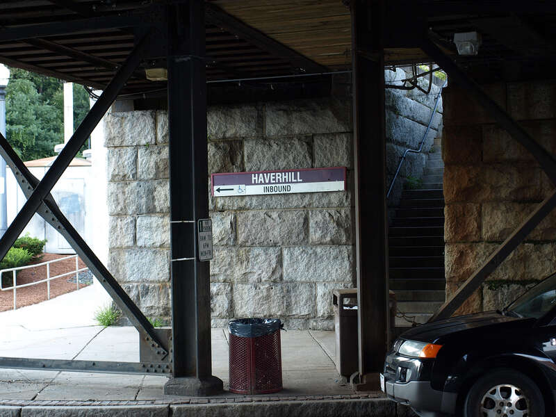 Washington Street underpass at Haverhill station