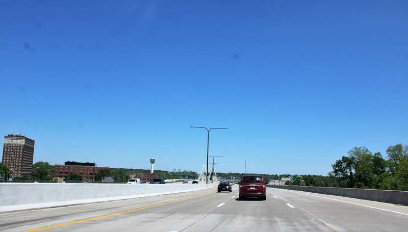 Interstate 74 in Moline, Illinois