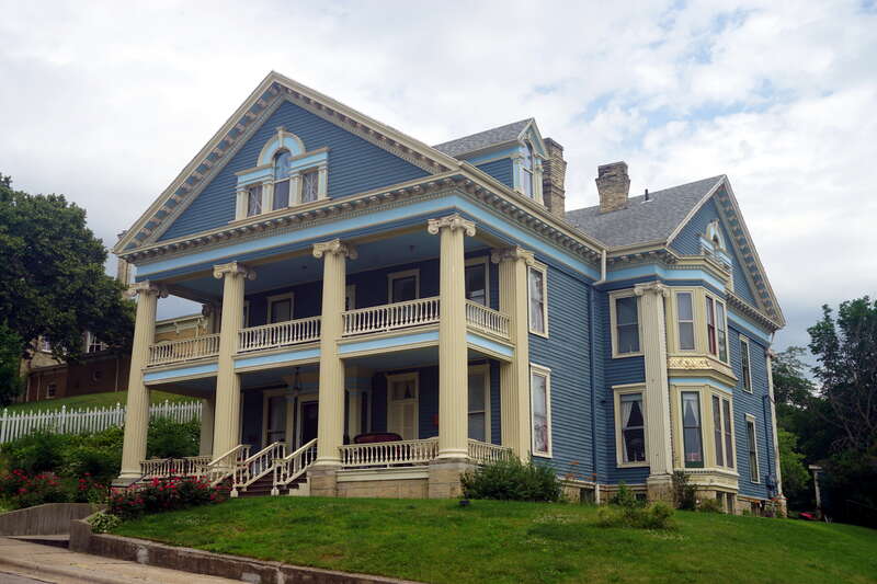 The Merrill-Nowlan House in Janesville, Wisconsin (United States).