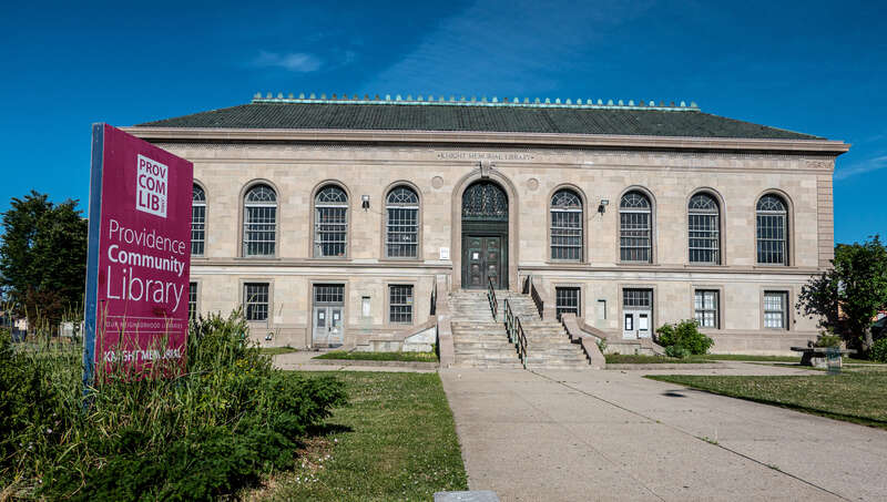 Knight Memorial Library. 275 Elmwood Avenue, Providence. Designed by Edward Lippincott Tilton. Opened 1924.