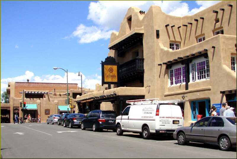 (1 in a multiple picture set)
This hotel goes back to the 1800s and is still thriving right on the Santa Fe Plaza.
