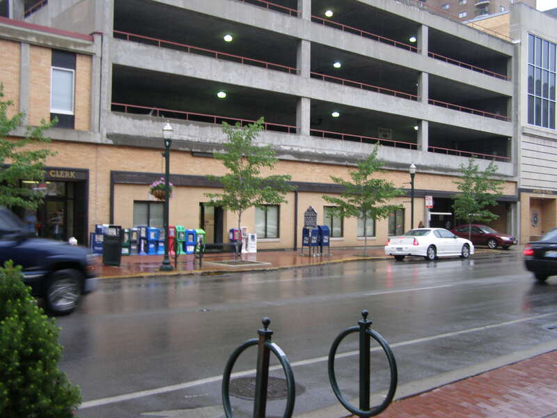 Location where the Main Street Christian Church stood in Lexington, Ky.
