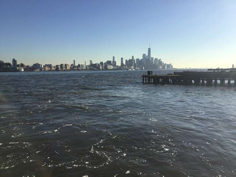 The Manhattan skyline seen from Hoboken