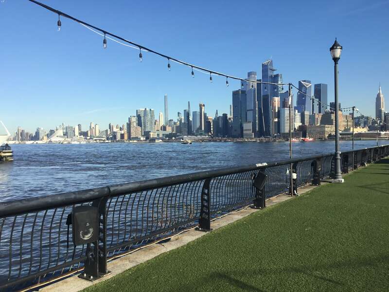 The Manhattan skyline seen from Hoboken