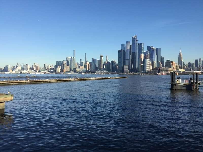 The Manhattan skyline seen from Hoboken