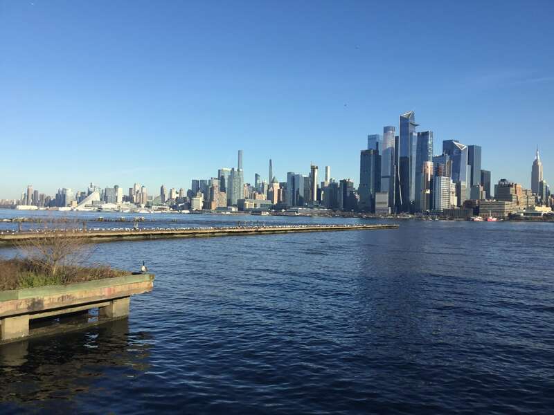 The Manhattan skyline seen from Hoboken