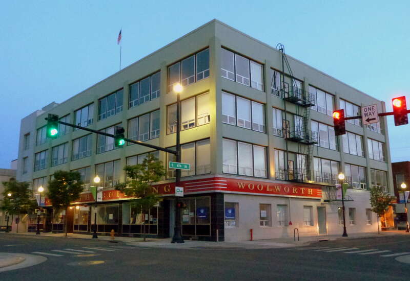 The historic Medford Furniture and Hardware Building (built 1911, exterior remodeled 1949), located at 29 North Central Avenue in Medford, Oregon, United States, is listed as a contributing resource in the Medford Downtown Historic District. The