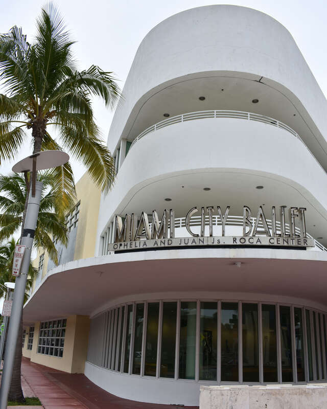 Miami City Ballet performs at the Ophelia &amp;amp; Juan Js. Roca Center, adjacent to Collins Park.